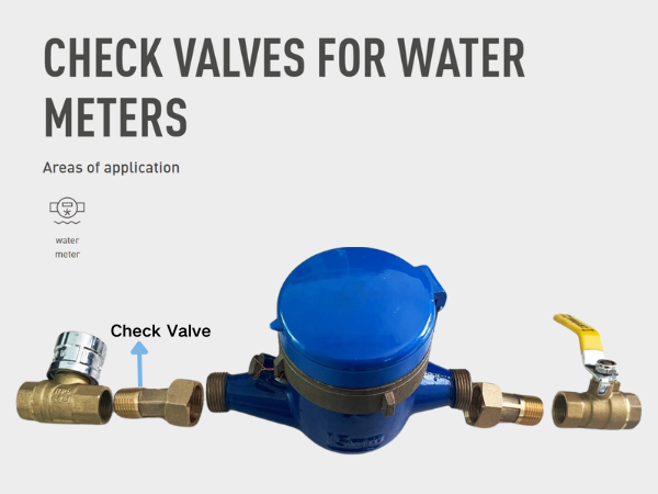 Check valve for water meter