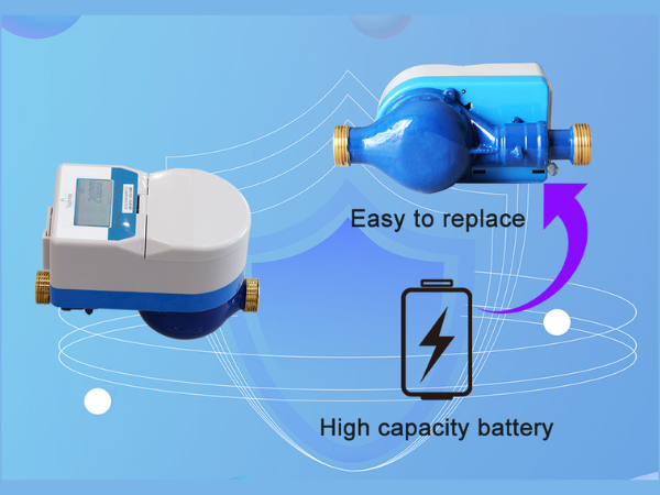 How to replace the battery of a prepaid water meter？