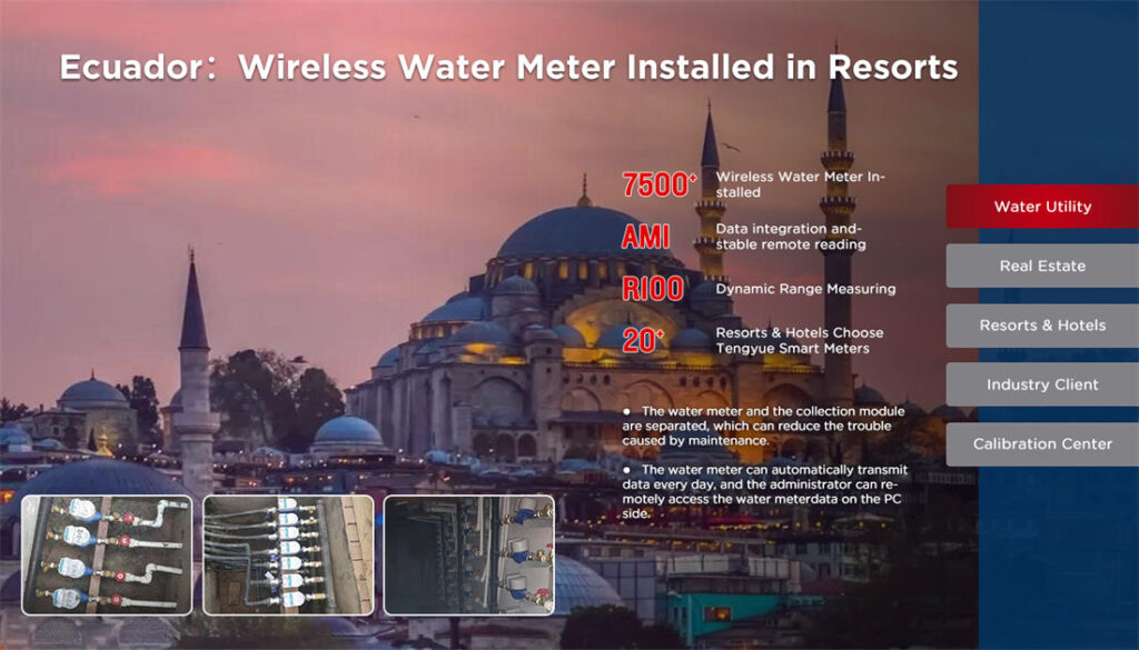 Ecuador: Wireless Water Meter Installed in Resorts