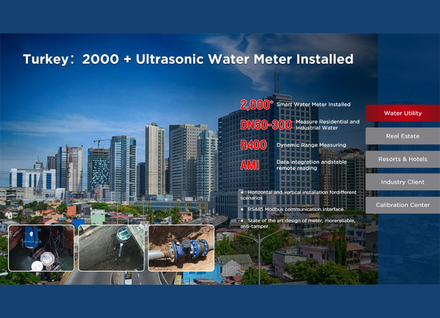 Turkey:2000+ Ultrasonic Water Meter Installed